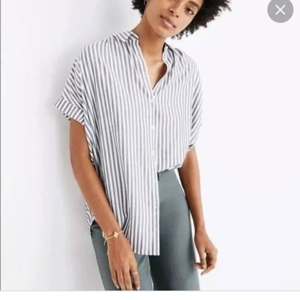 Madewell central stripe top